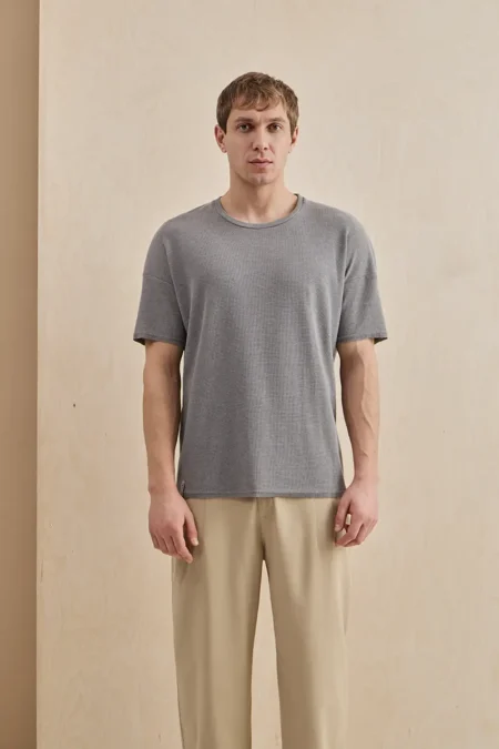 Fine waffle t-shirt