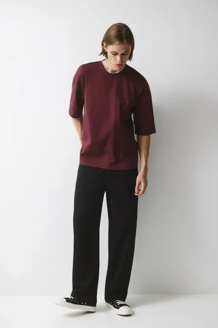 Box T-shirt σε βαρύ μακό