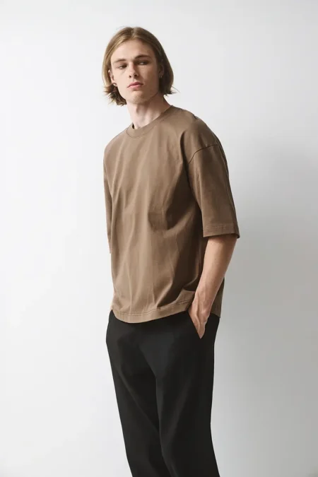 Box T-shirt σε βαρύ μακό